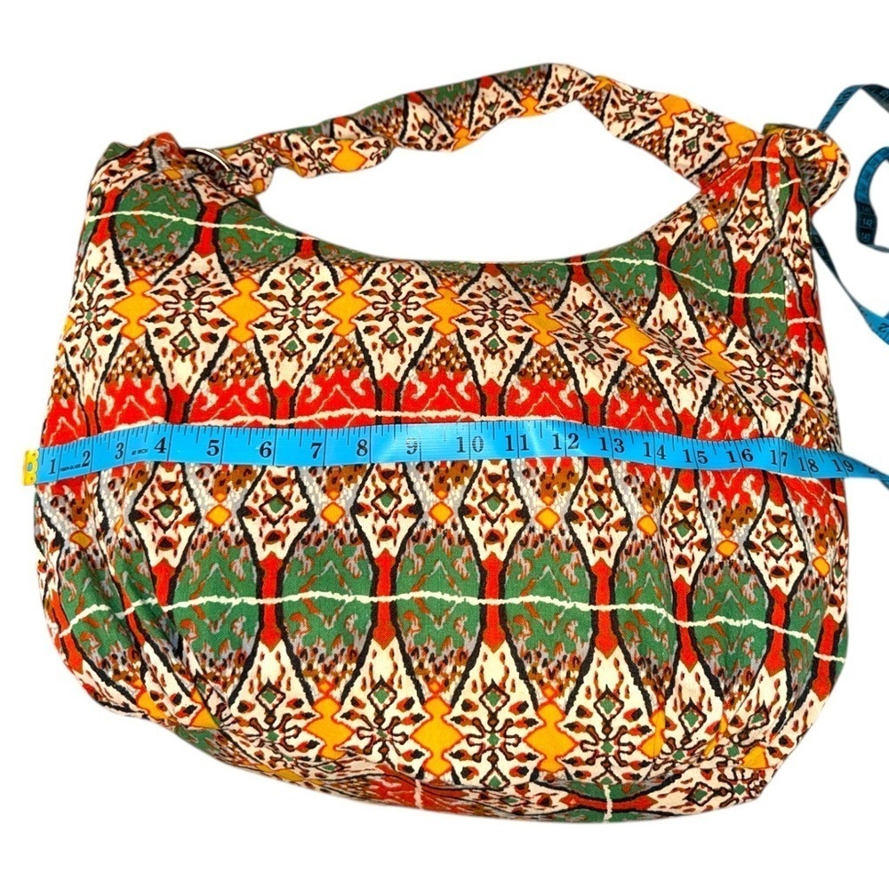 Thai Style Hobo Sling Shoulder Bag  Hippie Purse Bohemian Cotton Stitched - Picture 6 of 13